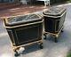 1 Of 2 Maitland Smith Chippendale Wine Storage Tables Cabinets Cellarette
