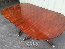 10.9ft GRAND GEORGE III CUBAN MAHOGANY TABLE, PRO FRENCH POLISHED