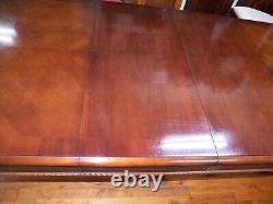 104 long Dining Room Banquet Table Mahogany Carved Chippendale style