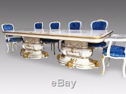 10ft Opulent & Amazing Louis XVI style dining table set pro French polished