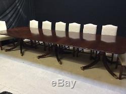 13ft Harrods Ultra Opulent Regency style Dining table, Pro French polished