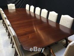 13ft Harrods Ultra Opulent Regency style Dining table set, Pro French polished