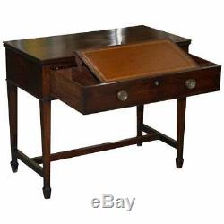 1790 Gillows Cuban Mahogany Library Secretaire Desk Writing Table I Bramah Lock