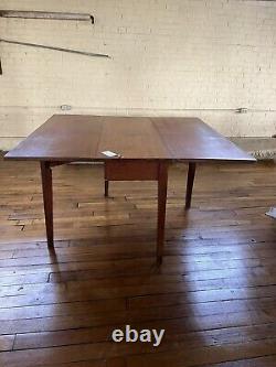 18th Century Chippendale Cherry Drop Leaf Table