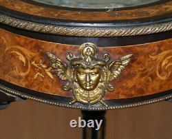 18th Century Louis XVI Bijouterie Vitrine Table Hand Etched Glass Gilt Metal