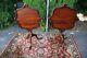 1920s English Chippendale Mahogany Tilt Top Tables / Side Tables / End Tables