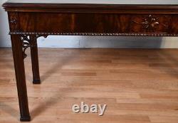 1930s Stiehl Furniture NY. English Chippendale Mahogany Console / serving table