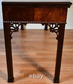 1930s Stiehl Furniture NY. English Chippendale Mahogany Console / serving table