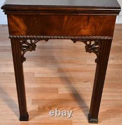 1930s Stiehl Furniture NY. English Chippendale Mahogany Console / serving table