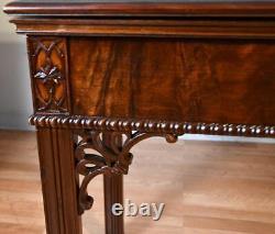 1930s Stiehl Furniture NY. English Chippendale Mahogany Console / serving table