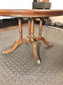 1950s Vintage Mahogany Removable Glass Tray-Top Butler's Table