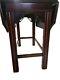 1980 Lane Drop Leaf Side Table Chippendale Mahogany Withparquet Top. Style 98839