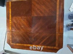1980 Lane Nesting Tables Chippendale Mahogany with Parquet Top Style 988 85