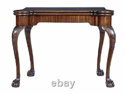19th Century Chippendale Revival Mahogany Card Table