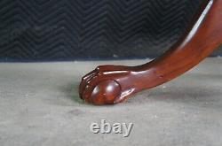 20th Century Chippendale Carved Mahogany Extendable Dining Table Ball & Claw 124