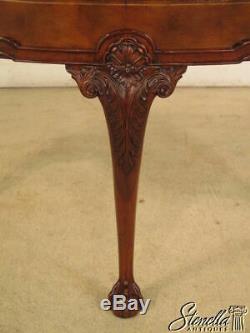 28161 MAITLAND SMITH Leather Wrapped Mahogany Console Table