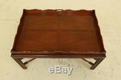 31787EC Chippendale Style Large Mahogany Butler Coffee Table