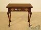 41485 Statton Private Collection Oxford Cherry Clawfoot Card Table