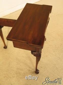 41485 STATTON Private Collection Oxford Cherry Clawfoot Card Table