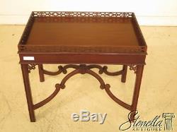 43106 CENTURY Sutton Collection Chippendale Mahogany Tea Table