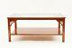 45x29x20 Yew Wood Chippendale Style Coffee Table With Glass Top
