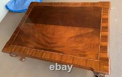 48 w x 36 d x 17 high Ethan Allen 18th Century Mahogany Coffee Table