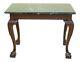 49331ec Marble Top Ball & Claw Mahogany Mixing Occasional Table