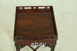50351EC COUNCILL CRAFTSMEN Chippendale Mahogany Square Occasional Table