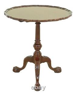 50622EC SUTTON Ball & Claw Chippendale Mahogany Piecrust Table