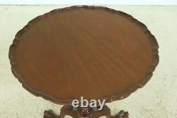 50622EC SUTTON Ball & Claw Chippendale Mahogany Piecrust Table