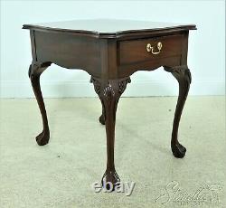 54233EC Pair HENKEL HARRIS Ball & Claw Chippendale Mahogany End Tables