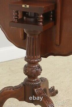 54968EC Chippendale Style Ball & Claw Mahogany Tilt Top Table