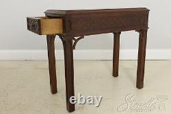 55311EC Pair CENTURY Chippendale Mahogany 1 Drawer End Tables