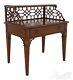 55560ec Chippendale Style Mahogany 1 Drawer Step Occasional Table