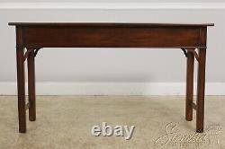 56149EC HENKEL HARRIS 2 Drawer Chippendale Mahogany Console Table