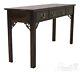 58835ec Ethan Allen Cherry Chippendale 3 Drawer Sofa Table