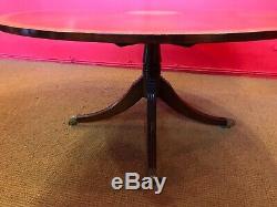 5ft Amazing Sunburst Flame mahogany circular Grand dining table, French polished