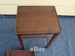 60012 Solid Mahogany Tray Top Coffee Table Stand