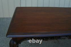 61070 Solid Mahogany Executive Desk Library Table with drawer