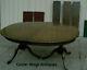 61183 Antique Solid Mahogany Dining Table With 3 Leafs 96 X 48 Top + Pads