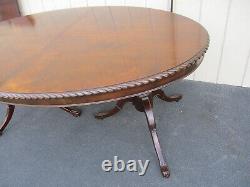 64241 Solid Mahogany Feldenkreis Dining Table with 2 Leafs Top 94 x 44