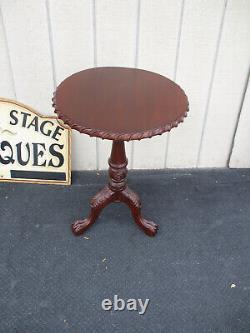 64461 Solid Mahogany Tilt Top Lamp table Stand