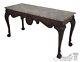 64606ec Baker Marble Top Paw Foot Mahogany Console Table
