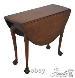 64898ECKITTINGER CW-134 Colonial Williamsburg Mahogany Clawfoot Drop Leaf Table