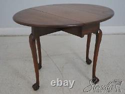 64898ECKITTINGER CW-134 Colonial Williamsburg Mahogany Clawfoot Drop Leaf Table