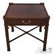 65637ec Baker Chippendale Mahogany 1 Drawer Lamp Table