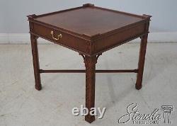 65637EC BAKER Chippendale Mahogany 1 Drawer Lamp Table