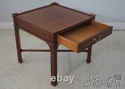 65637EC BAKER Chippendale Mahogany 1 Drawer Lamp Table