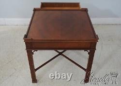 65637EC BAKER Chippendale Mahogany 1 Drawer Lamp Table