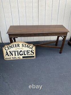 65702 DREXEL 18th Century Mahogany Library Console Table Stand